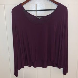 Maroon Flowy Long Sleeve